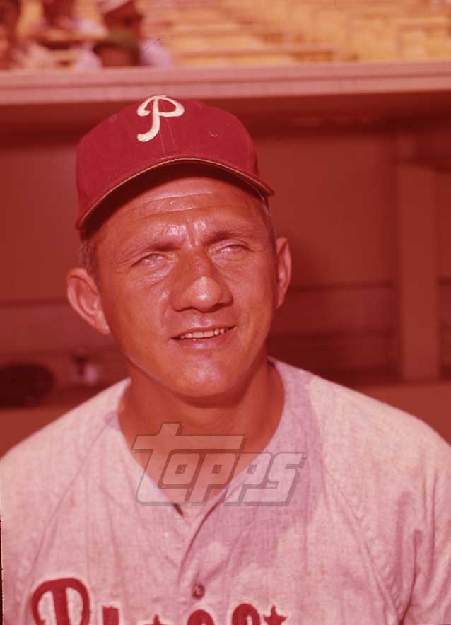 Bob Oldis - 1962 Philadelphia Phillies - original ToppsVault medium format color transparency