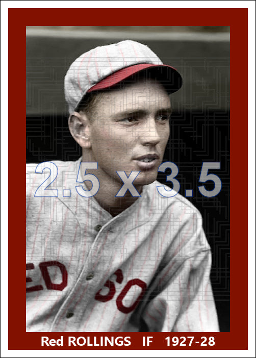 Red Rollings - 1927-28 Boston Red Sox - choose a size & style