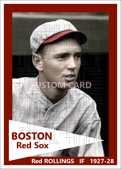Red Rollings - 1927-28 Boston Red Sox - choose a size & style