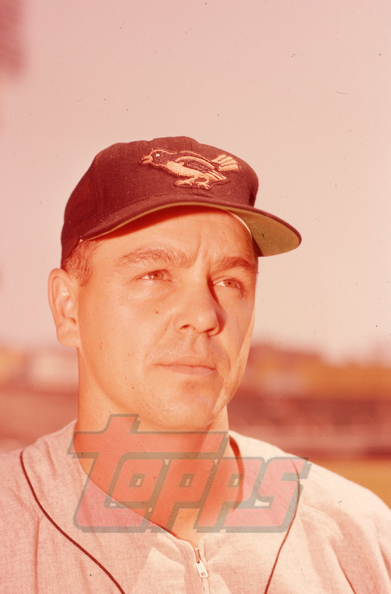 Dick Williams - 1958 Baltimore Orioles - original ToppsVault medium format color transparency