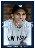 Don Savage - 1944 New York Yankees - pose B - choose a size & style